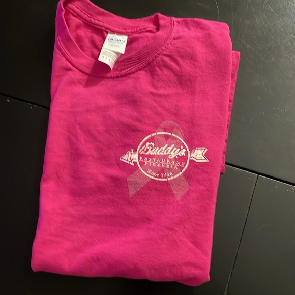 Buddy’s Pizzeria DETROIT PINK Short Sleeve Staff T-Shirt Unisex Medium - Picture 7 of 7